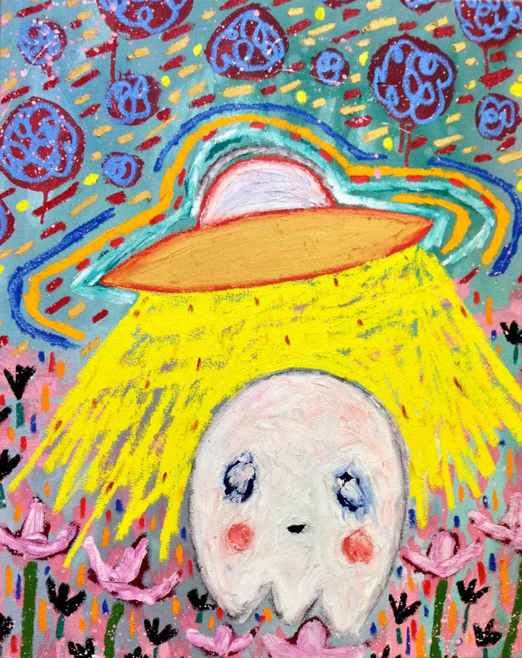 Ghost Abduction Under a Warm Puffy Afternoon