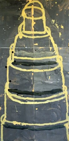 Cake (Yellow on Grey)