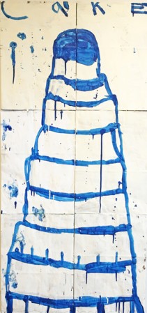 Cake (Blue on Crème)