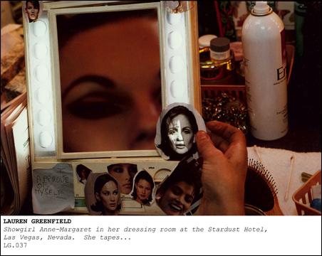 Showgirl Anne-Margaret in her dressing room at the Stardust Hotel, Las Vegas, Nevada
