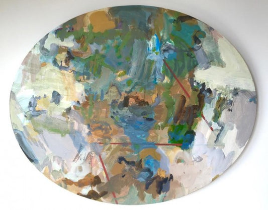 Giverny Garden Oval II