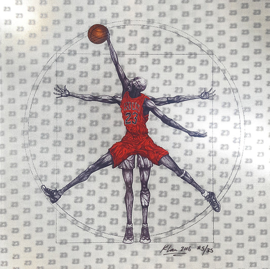 Vitruvian Athlete Basketball