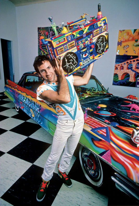 Kenny Scharf, Boombox and Cadillac