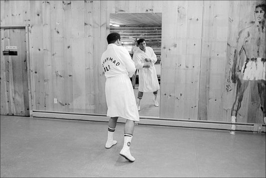 Muhammed Ali Shadow Boxes at his Deer Lake, PA, Training Camp