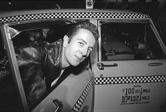 The Clash Arrive at JFK - Joe Strummer Getting into a Taxi